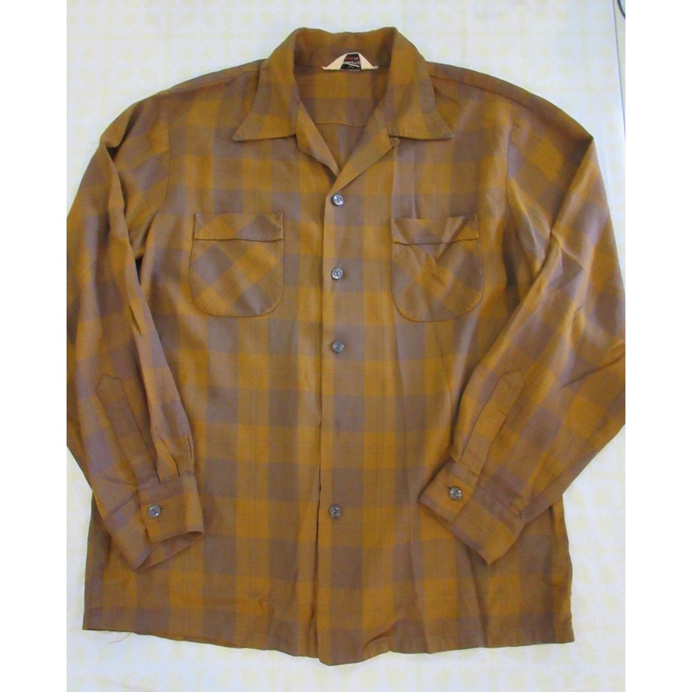 VTG Cal-Made Sportsman Shirt Size Large Loop Collar